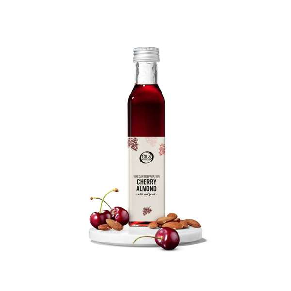 Cherry-almond vinegar