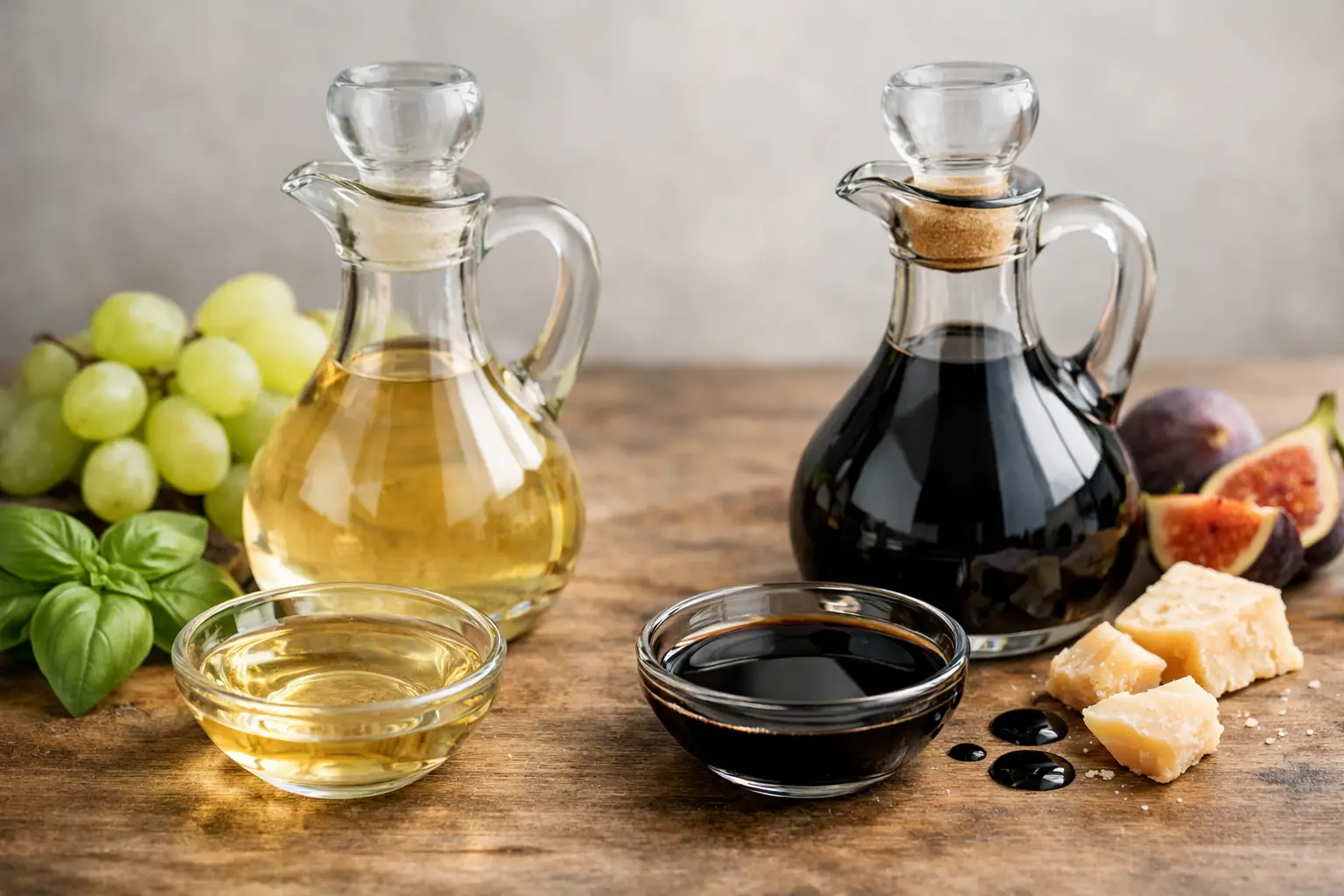 White Balsamic vs Dark Balsamic